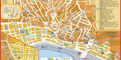 சுற்றுலா வரைபடத்தில் valparaiso சிலி